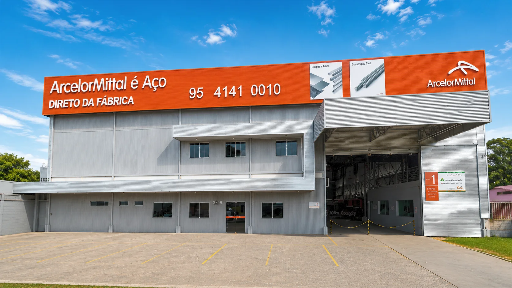 Fachada Fermazon Boa Vista - ArcelorMittal